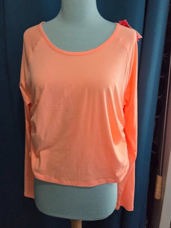Livi Active Tops - NWT LIVI Active Long Sleeve Training Top | Sherbert Orange with Thumbholes 14/16
